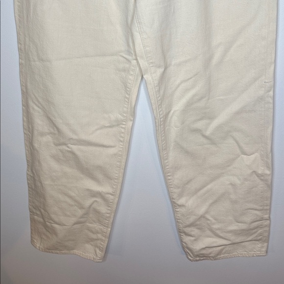 NWT The Wide-Leg Jean in Summer Denim ecru wash tan jeans size 28 - Picture 3 of 9